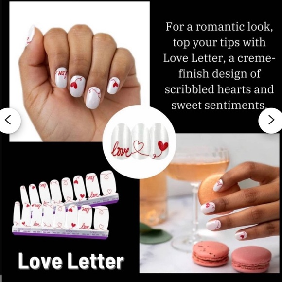 NWT ✨ Retired and RARE✨  Color Street❤️ Love Letters❤️ dry Nail Polish strips - Picture 3 of 10